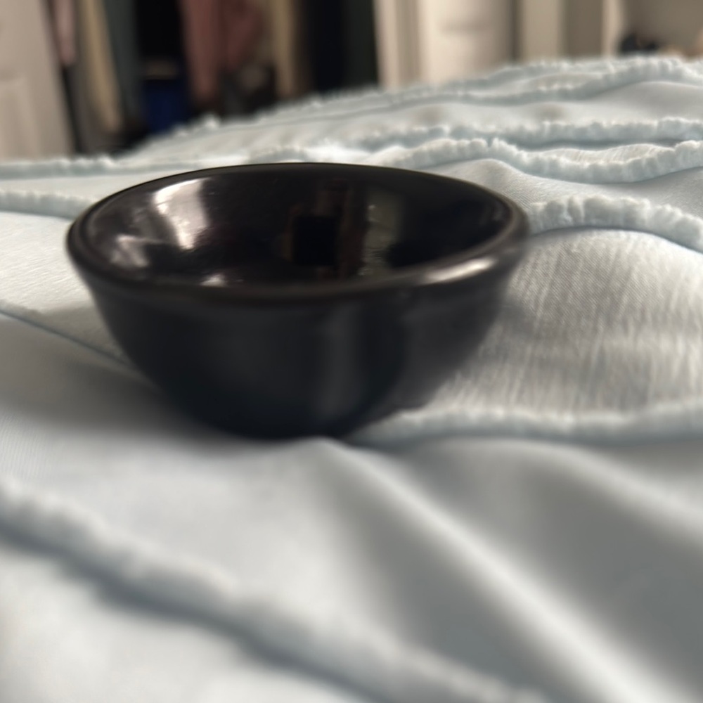 Black Hemitite steel bowl